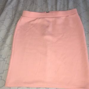Peach colored skirt